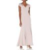 image:imageAdrianna Papell Womens Long Crepe DressQuartz