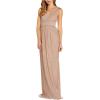 image:imageAdrianna Papell Womens Metallic Pleat BallgownRose
