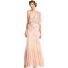 image:imageAdrianna Papell Womens One Shoulder Beaded DressBlush