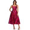 image:imageAdrianna Papell Womens Rose Jacquard Ankle DressPink Multi