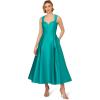 image:imageAdrianna Papell Womens Sweetheart Mikado Ankle DressExotic Jade