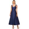 image:imageAdrianna Papell Womens Sweetheart Mikado Ankle DressLight Navy