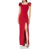 image:imageAidan Mattox Womens Stretch Crepe Column GownMatador Red