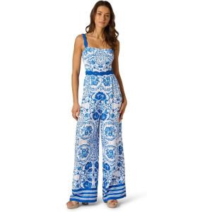 image:imageADRIANNA PAPELL PRINTED JUMPSUITBlue White