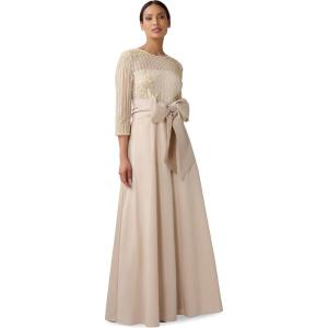 image:imageAdrianna Papell Womens Beaded Bodice Taffeta GownCashmere