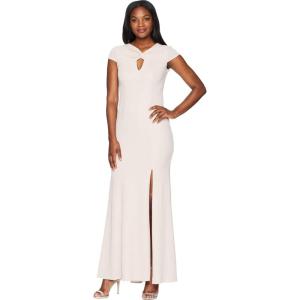 image:imageAdrianna Papell Womens Petite Long Metallic Knit Dress with TwistBlush