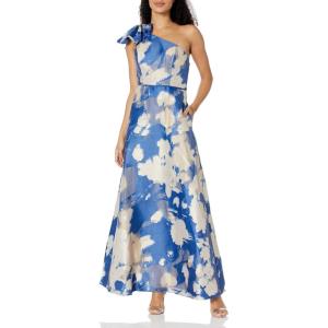 image:imageWomens One Shoulder Burnout BallgownRoyal Sapphire