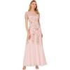 image:imageAdrianna Papell Womens Beaded Gown with GodetsBlush Pink