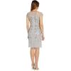 image:imageAdrianna Papell Womens Beaded Short DressBridal Silver