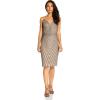image:imageAdrianna Papell Womens Short Beaded Cocktail DressDeep Platinum