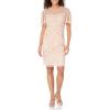 image:imageAdrianna Papell Womens Beaded Short DressBlush