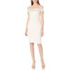 image:imageAidan by Aidan Mattox Womens Off The Shoulder Crepe Cktl DressIce Pink