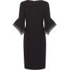 image:imageAdrianna Papell Knit Crepe Tiered Sleeve DressBlack