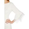 image:imageAdrianna Papell Knit Crepe Tiered Sleeve DressIvory