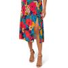 image:imageAdrianna Papell Printed Midi DressOrange Multi