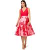 image:imageAdrianna Papell Printed Midi DressPinkRed Multi