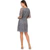 image:imageAdrianna Papell Womens Bead Mesh Wrap DressDusty Blue