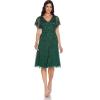 image:imageAdrianna Papell Womens Beaded Flutter DressDusty Emerald