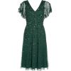 image:imageAdrianna Papell Womens Beaded Flutter DressDusty Emerald