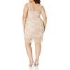 image:imageAdrianna Papell Womens Beaded Lace Sheath DressBlush