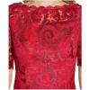 image:imageAdrianna Papell Womens Embroidered Lace Midi DressWarm Cherry