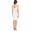 image:imageAdrianna Papell Womens Embroidered Sheath DressIvory