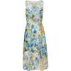 image:imageAdrianna Papell Womens Floral Printed Veiled DressBlueIvory Multi