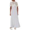 image:imageAdrianna Papell Womens Mikado Short DressSilver Multi