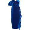image:imageAdrianna Papell Womens Off The Shoulder Ruffle Sheath DressDeep Ocean