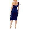 image:imageAdrianna Papell Womens Off The Shoulder Ruffle Sheath DressDeep Ocean