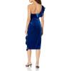 image:imageAdrianna Papell Womens Off The Shoulder Ruffle Sheath DressDeep Ocean