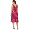 image:imageAdrianna Papell Womens Ruffle Neckline Bias DressRaspberry Multi