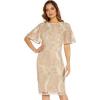 image:imageAdrianna Papell Womens Sequin Embroidery Midi DressLight Champagne