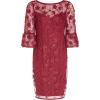 image:imageAdrianna Papell Womens Sequin Embroidery Sheath DressRed