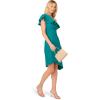 image:imageAdrianna Papell Womens Stretch Crepe Short DressDeep Emerald