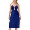 image:imageAidan Mattox Womens Lurex Knit Fit and FlareDynasty Blue