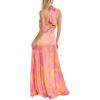 image:imageAidan by Adrianna Papell Halter Printed Maxi Dress Pink Multi 12Pink