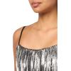 image:imageAidan by Aidan Mattox Womens Sleeveless Beaded Dress with Fringe GunmetalBlack 6