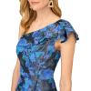 image:imageWomens Stretch Jacquard Midi DressBlue Multi