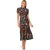 image:imageAdrianna Papell Printed Midi DressBlack Multi