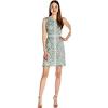 image:imageAdrianna Papell Womens ALine Dress with TrimKelpDusty Mint