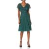 image:imageAdrianna Papell Womens Beaded Flutter DressDusty Emerald