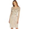 image:imageAdrianna Papell Womens Beaded Sheath DressBiscotti