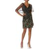 image:imageAdrianna Papell Womens Embroidered Capelet SheathBlackGold