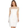 image:imageAdrianna Papell Womens Embroidered Sheath DressIvory