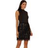 image:imageAdrianna Papell Womens Fringe Sequin Mini DressBlack