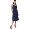 image:imageAdrianna Papell Womens Satin Cowl Neck Midi DressDark Navy