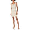image:imageAdrianna Papell Womens Short Beaded DressNude
