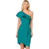 image:imageAdrianna Papell Womens Stretch Crepe Short DressDeep Emerald