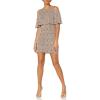 image:imageAidan Mattox Womens Beaded Cold Shoulder Cocktail DressMink